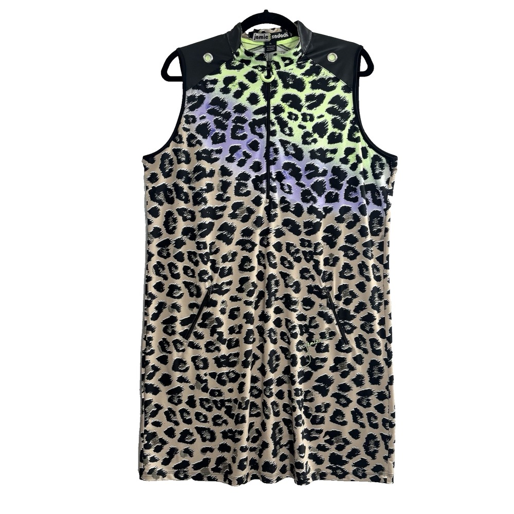 JAMIE SADDOCK Women Jungle Sunrise Active Wear Golf Dress Sz XL Multicolor 7-1